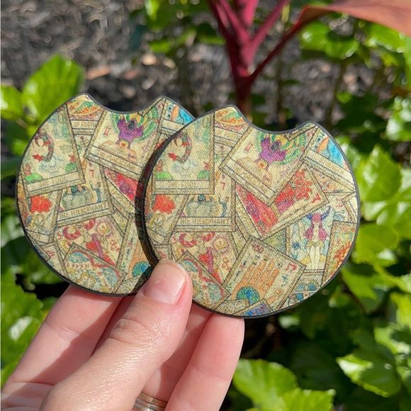 Tarot Cards Car Coaster Set | Witchy Coaster Set - Picture 7 of 14